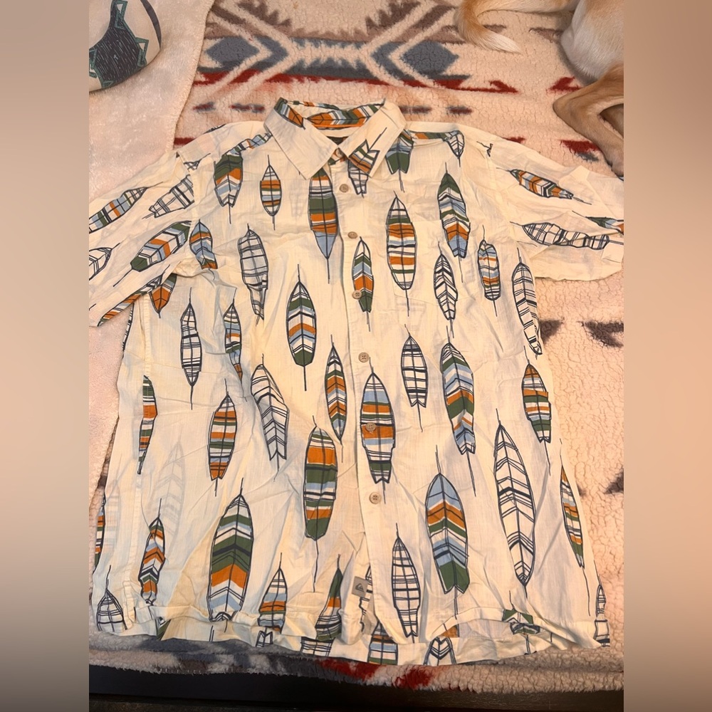 quiksilver bottom down shirt